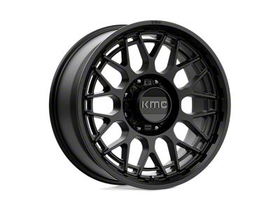 KMC Technic Satin Black 4-Wheel Kit; 20x9; 18mm Offset; 8x165.1mm Bolt Pattern; 125.10mm Hub Bore