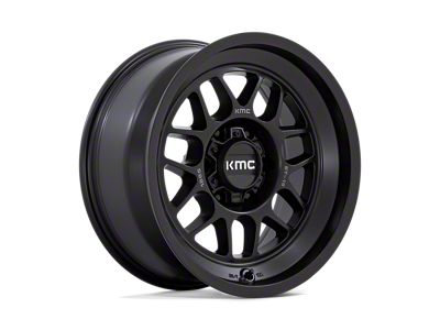 KMC Terra Satin Black 4-Wheel Kit; 18x8.5; -10mm Offset