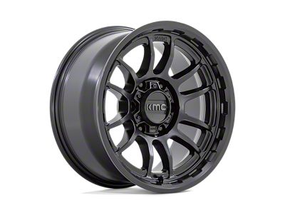 KMC Wrath Satin Black 4-Wheel Kit; 17x8.5; 0mm Offset