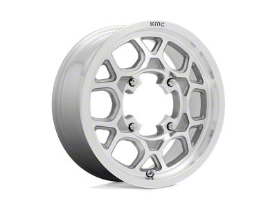 KMC Mesa Lite Machined 4-Wheel Kit; 15x6; 38mm Offset; 4x156mm Bolt Pattern; 115.10mm Hub Bore