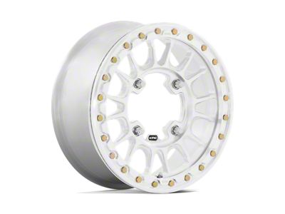 KMC Impact Forged Beadlock Raw Machined 4-Wheel Kit; 15x6; 38mm Offset
