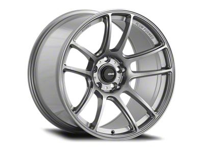Konig Heliogram Titanium Metallic 4-Wheel Kit; 17x9; 38mm Offset