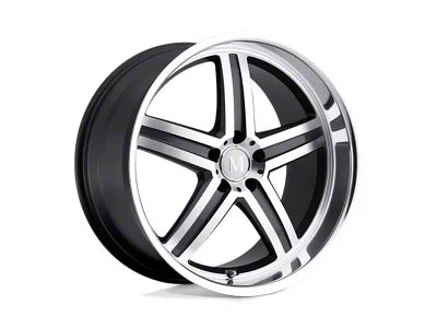 Mandrus Mannheim Gunmetal with Mirror Cut Face and Lip 4-Wheel Kit; 22x10.5; 42mm Offset