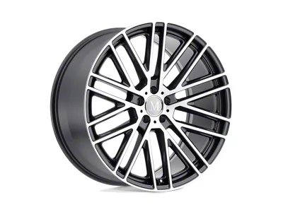 Mandrus Masche Gloss Gunmetal with Mirror Cut Face 4-Wheel Kit; 19x9.5; 40mm Offset