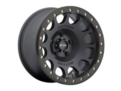 Method Race Wheels MR105 Beadlock Matte Black 4-Wheel Kit; 17x8.5; 0mm Offset