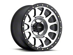 Method Race Wheels MR305 NV Machined with Matte Black Lip 4-Wheel Kit; 17x8.5; 0mm Offset; 5x150mm Bolt Pattern; 116.50mm Hub Bore