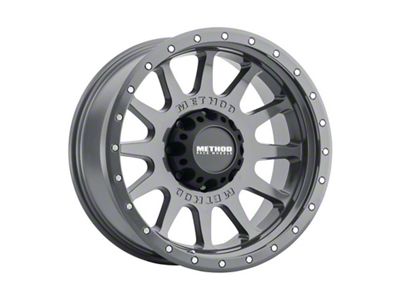 Method Race Wheels MR605 NV Gloss Titanium 4-Wheel Kit; 20x10; -24mm Offset; 8x170mm Bolt Pattern; 124.90mm Hub Bore