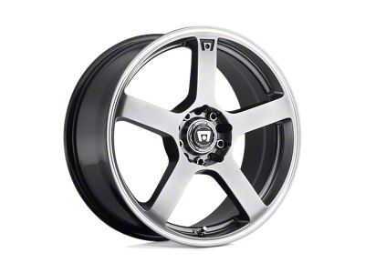 Motegi FS5 Dark Silver Machined Flange 4-Wheel Kit; 15x6.5; 40mm Offset
