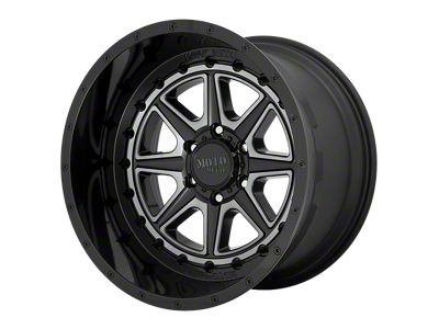 Moto Metal MO801 Phantom Gloss Black with Gray Tint 4-Wheel Kit; 20x10; -18mm Offset