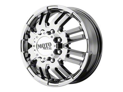 Moto Metal MO963 PVD Chrome 4-Wheel Kit; 16x6; 111mm Offset; 8x165.1mm Bolt Pattern; 125.10mm Hub Bore