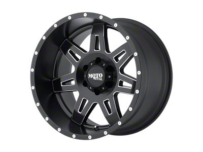 Moto Metal MO975 Satin Black Milled 4-Wheel Kit; 20x9; 18mm Offset