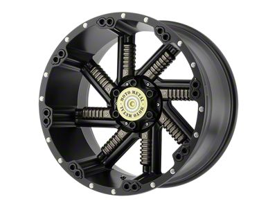 Moto Metal Buckshot Satin Black with Gunmetal Inserts 4-Wheel Kit; 20x12; -44mm Offset