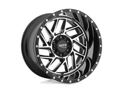 Moto Metal MO985 Breakout Gloss Black Machined 4-Wheel Kit; 20x10; -18mm Offset