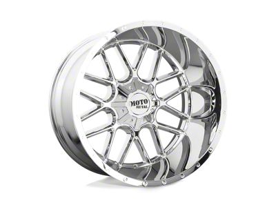 Moto Metal Siege Chrome 4-Wheel Kit; 20x9; 0mm Offset