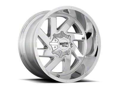 Moto Metal Melee Chrome 4-Wheel Kit; 20x9; 0mm Offset; 8x170mm Bolt Pattern; 125.10mm Hub Bore