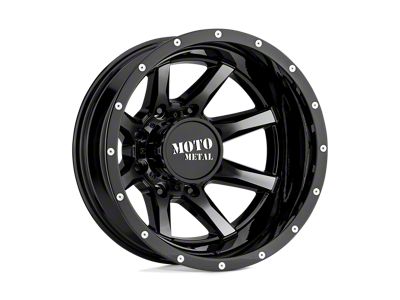 Moto Metal MO995 Gloss Black Machined 4-Wheel Kit; 17x6.5; -140mm Offset