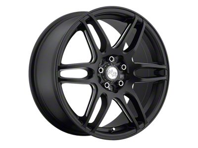 Niche NR6 Matte Black Milled 4-Wheel Kit; 18x8; 40mm Offset; 4x100/4x114.3mm Bolt Pattern; 66.06mm Hub Bore
