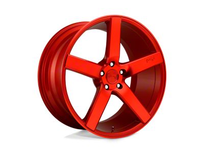 Niche Milan Candy Red 4-Wheel Kit; 20x8.5; 35mm Offset; 5x114.3mm Bolt Pattern; 72.56mm Hub Bore