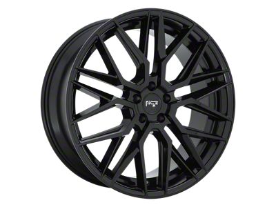 Niche Gamma Gloss Black 4-Wheel Kit; 22x9; 38mm Offset