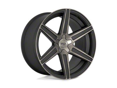 Niche Carina Matte Machined Double Dark Tint 4-Wheel Kit; 20x10.5; 40mm Offset