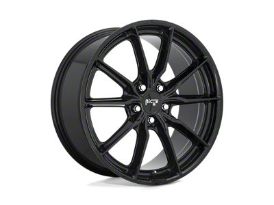 Niche Rainier Gloss Black 4-Wheel Kit; 19x8.5; 42mm Offset