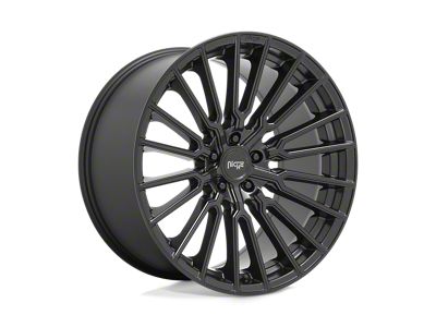 Niche Premio Matte Black 4-Wheel Kit; 22x10; 30mm Offset