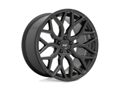 Niche Mazzanti Matte Black 4-Wheel Kit; 22x10; 30mm Offset