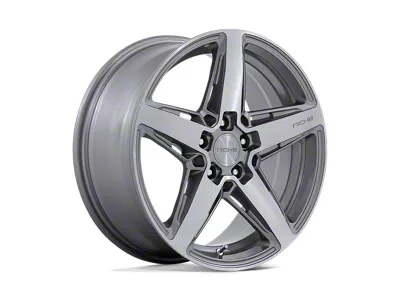 Niche Teramo Anthracite Brushed Face Tint Clear 4-Wheel Kit; 18x8; 30mm Offset