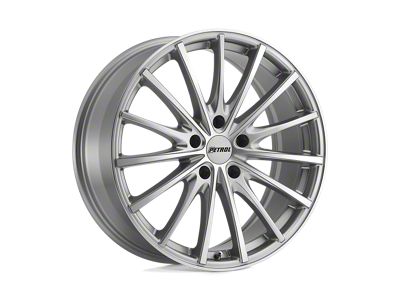 Petrol P3A Silver with Machined Cut Face 4-Wheel Kit; 17x8; 32mm Offset