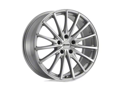 Petrol P3A Silver with Machined Cut Face 4-Wheel Kit; 17x8; 35mm Offset