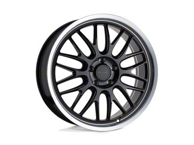 Petrol P4C Gloss Black with Machined Cut Lip 4-Wheel Kit; 16x7; 40mm Offset