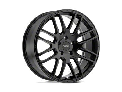 Petrol P6A Matte Black 4-Wheel Kit; 17x7.5; 40mm Offset
