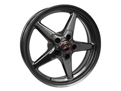 Race Star 92 Drag Star Bracket Racer Metallic Gray 4-Wheel Kit; 17x9.5; 19mm Offset