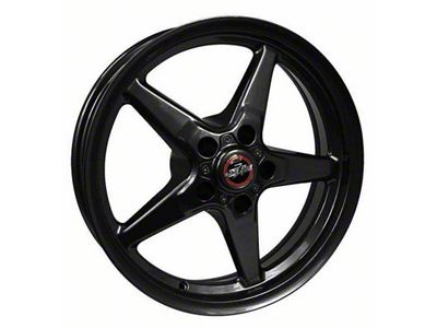 Race Star 92 Drag Star Bracket Racer Gloss Black 4-Wheel Kit; 17x7; -6.4mm Offset