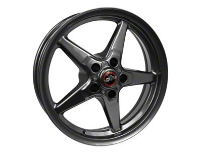 Race Star 92 Drag Star Bracket Racer Metallic Gray 4-Wheel Kit; 18x5; 25.4mm Offset