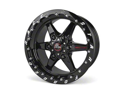Race Star 93 Truck Star Gloss Black 4-Wheel Kit; 15x10; 28mm Offset