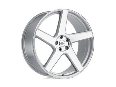 RedBourne Mayfair Silver with Mirror Cut Face 4-Wheel Kit; 22x10; 35mm Offset