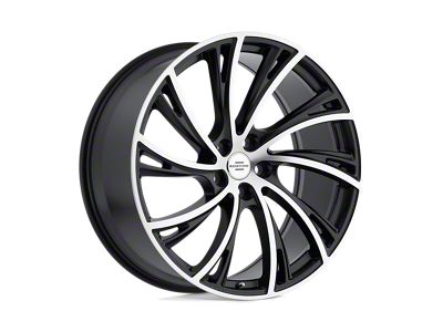 RedBourne Noble Matte Black with Matte Machined Face 4-Wheel Kit; 22x10; 37mm Offset