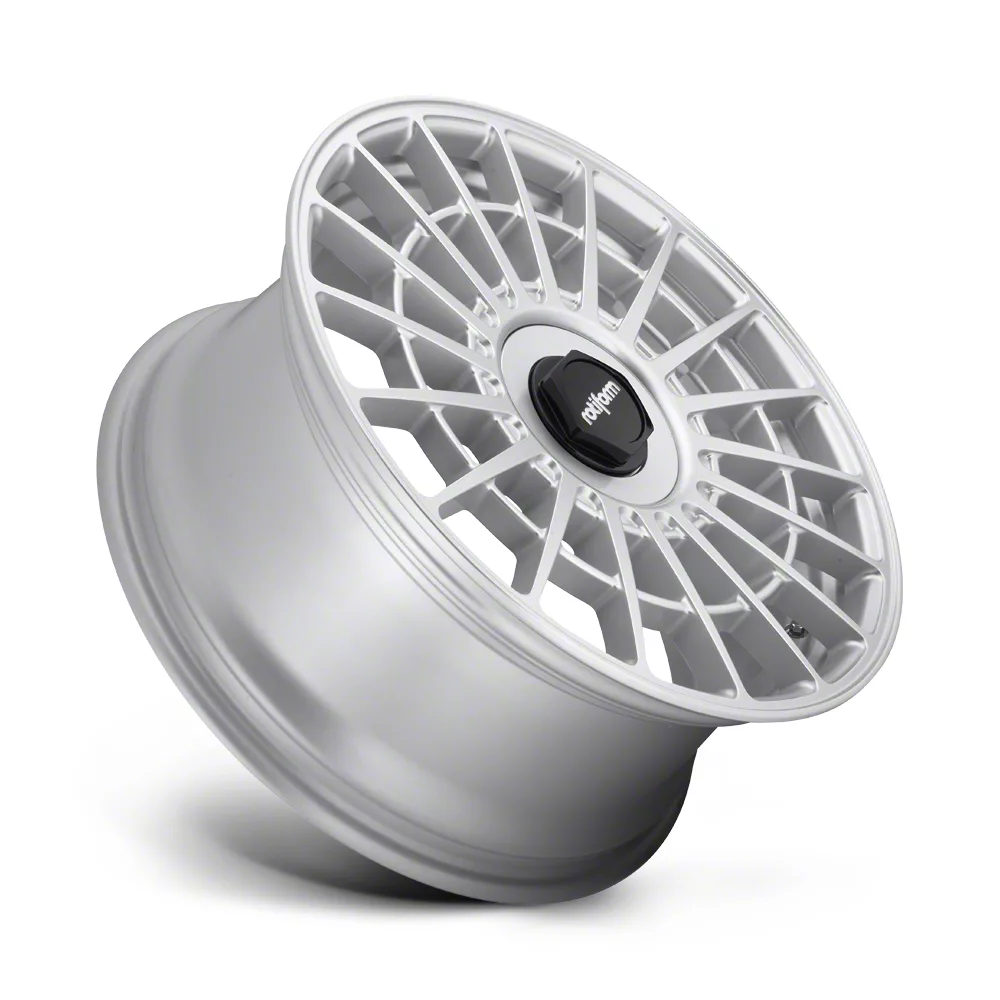 Rotiform Throtl LAS-R Gloss Silver 4-Wheel Kit; 18x8.5; 45mm