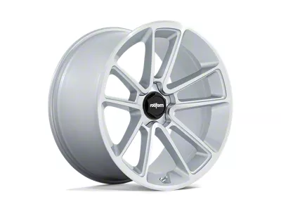 Rotiform BTL Gloss Silver with Machined Face 4-Wheel Kit; 22x10; 30mm Offset