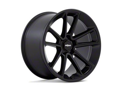 Rotiform BTL Matte Black with Black Cap and Inside Spoke Details 4-Wheel Kit; 22x10; 30mm Offset