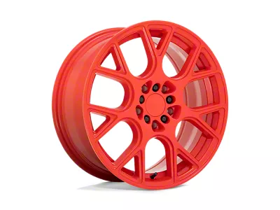 RUFF Drift Gloss Red 4-Wheel Kit; 18x8; 38mm Offset