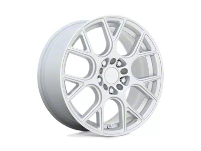 RUFF Drift Silver 4-Wheel Kit; 18x8; 38mm Offset
