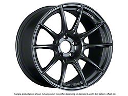 SSR GTX01 Flat Black 4-Wheel Kit; 18x9.5; 22mm Offset; 5x114.3mm Bolt Pattern; 73mm Hub Bore