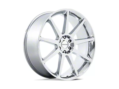 Status Mammoth Chrome 4-Wheel Kit; 22x9.5; 20mm Offset