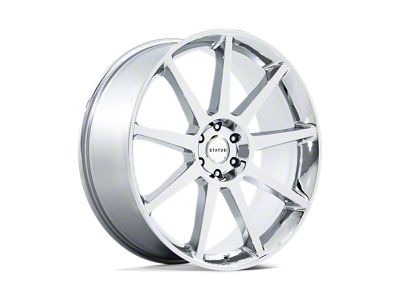 Status Mammoth Chrome 4-Wheel Kit; 24x10; 30mm Offset