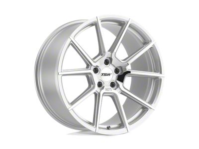 TSW Chrono Silver with Mirror Cut Face 4-Wheel Kit; 21x10; 35mm Offset