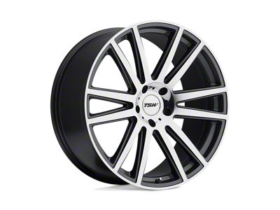 TSW Gatsby Gunmetal with Mirror Cut Face 4-Wheel Kit; 22x10; 37mm Offset