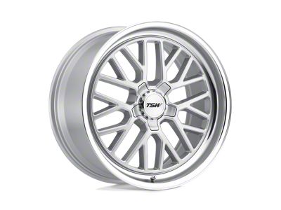 TSW Hockenheim S Silver with Mirror Cut Lip 4-Wheel Kit; 20x10; 25mm Offset