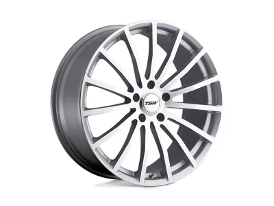 TSW Mallory Silver with Mirror Cut Face 4-Wheel Kit; 20x10; 25mm Offset